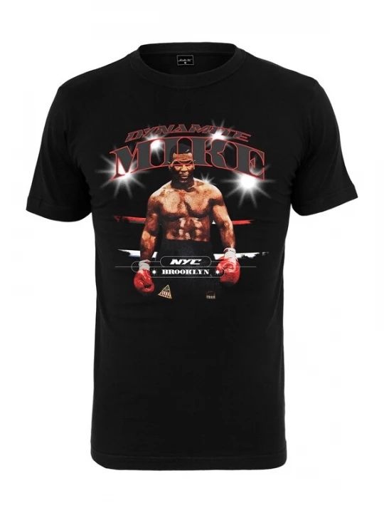 Foto van product Mister Tee Shirt 'Dynamite Mike' bruin / bloedrood / zwart / wit