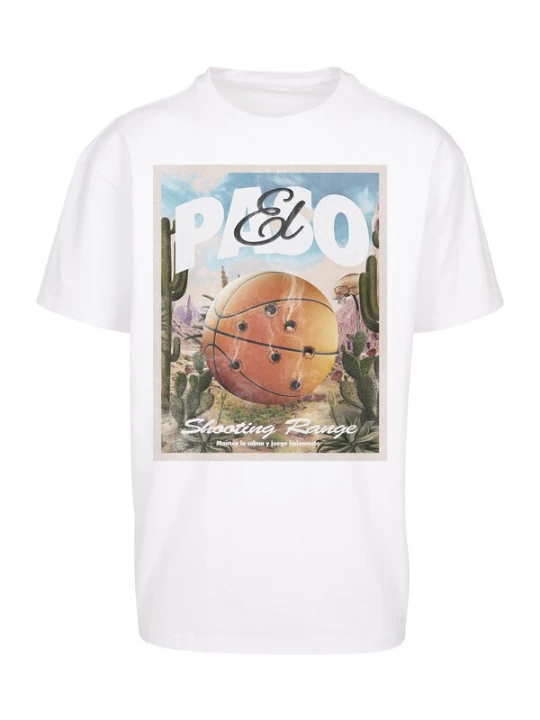 Foto van product Mister Tee Shirt 'El Paso' lichtblauw / gemengde kleuren / pasteloranje / offwhite