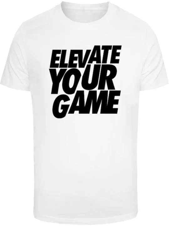 Foto van product Mister Tee Shirt 'Elevate Your Game' zwart / wit