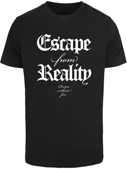 Foto van product Mister Tee Shirt 'Escape From Reality' zwart / wit