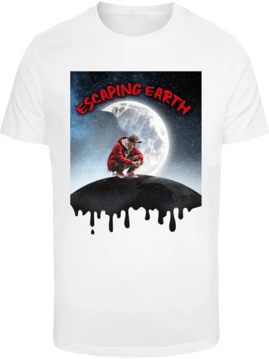 Foto van product Mister Tee Shirt 'Escaping Earth' blauw / rood / zwart / wit