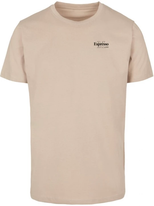 Foto van product Mister Tee Shirt ' Espresso M Club' sand / bruin / zwart