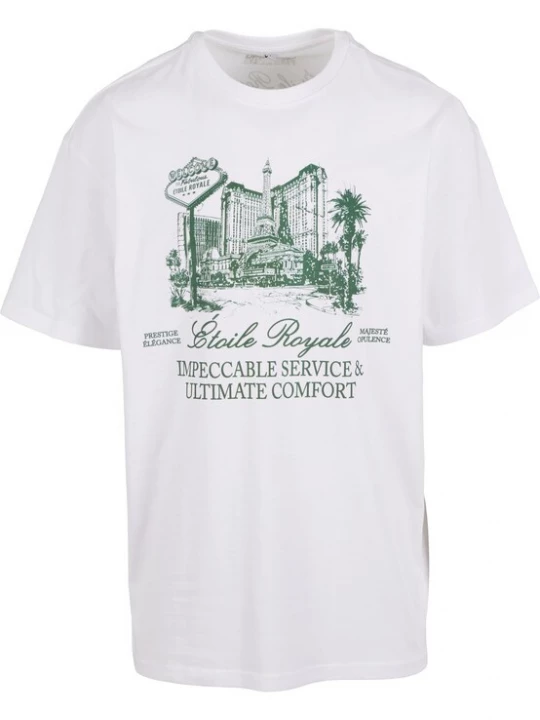 Foto van product Mister Tee Shirt 'Etoile Royale' donkergroen / wit