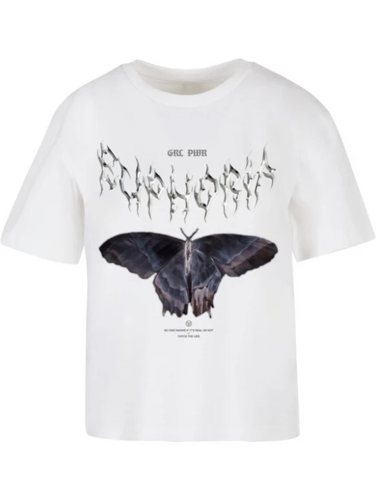 Foto van product Mister Tee Shirt 'Euphoria' bruin / stone grey / zwart / wit