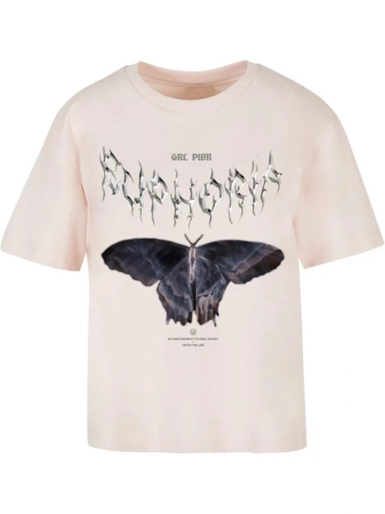 Foto van product Mister Tee Shirt 'Euphoria' indigo / donkergroen / pastelroze / zwart