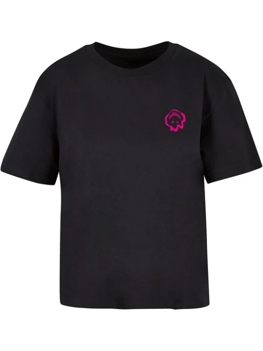 Foto van product Mister Tee Shirt 'Everything's Nice' neonroze / zwart