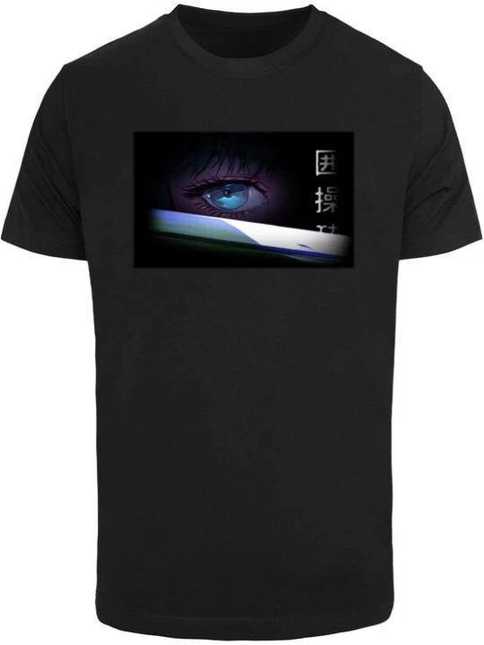 Foto van product Mister Tee Shirt 'Eyes Of Anime' blauw / lila / zwart / wit