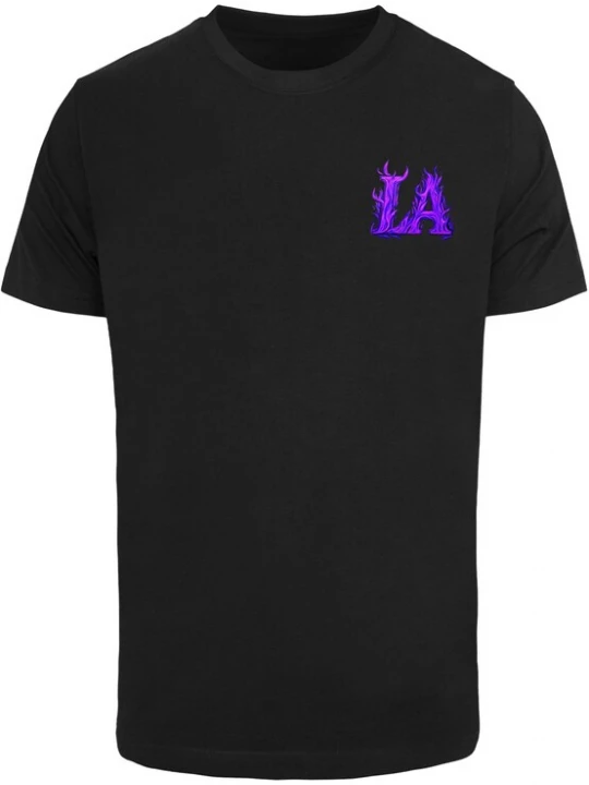 Foto van product Mister Tee Shirt 'Flames Of Hope' blauw / neonlila / zwart