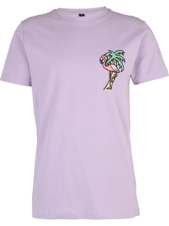 Foto van product Mister Tee Shirt 'Flamingo' mintgroen / sering / rosa / zwart