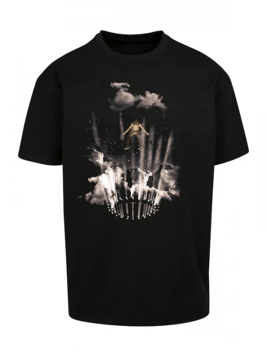 Foto van product Mister Tee Shirt 'Flashing Lights' taupe / zwart