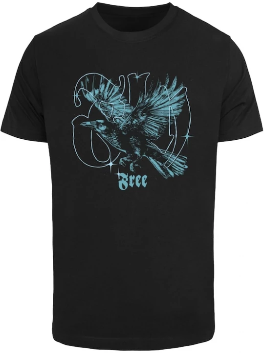 Foto van product Mister Tee Shirt 'Flying Free' hemelsblauw / zwart