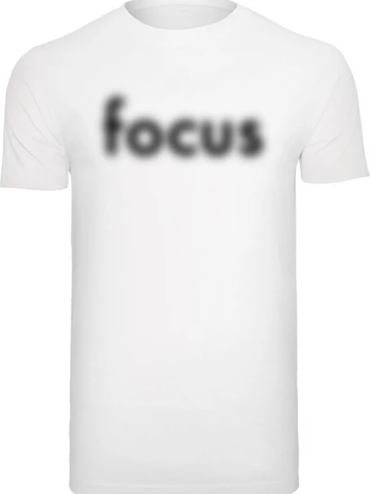 Foto van product Mister Tee Shirt 'Focus' zwart / wit