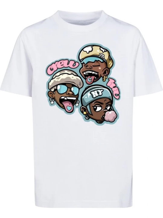 Foto van product Mister Tee Shirt 'Forever' turquoise / bruin / rosa / wit
