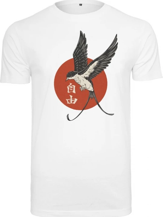 Foto van product Mister Tee Shirt 'Free' beige / rood / wit