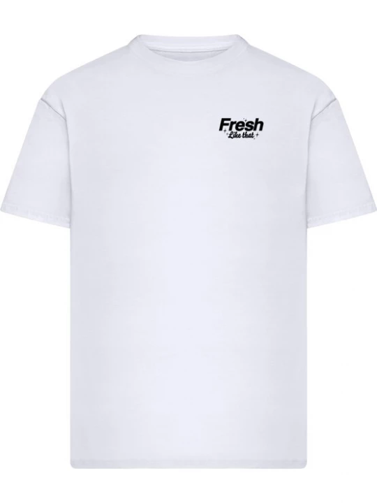 Foto van product Mister Tee Shirt 'Fresh Like That' geel / jade groen / zwart / wit