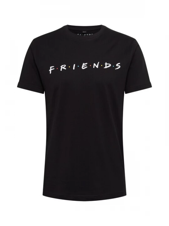 Foto van product Mister Tee Shirt 'Friends' zwart / wit