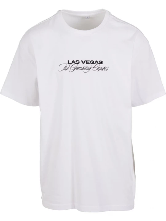 Foto van product Mister Tee Shirt 'Gambling Capital' groen / zwart / wit