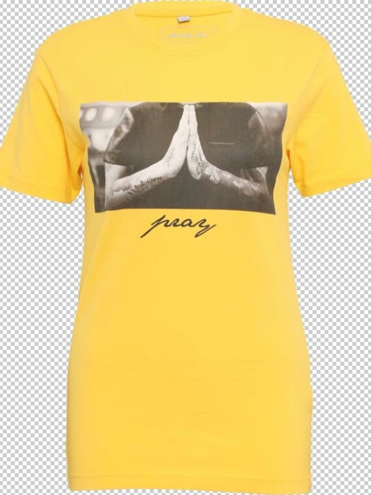 Foto van product Mister Tee Shirt geel / grijs / zwart