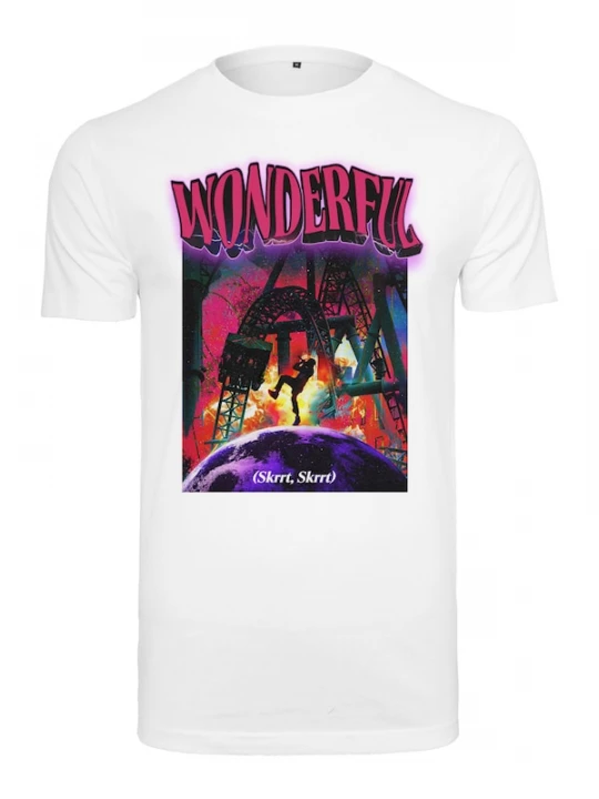 Foto van product Mister Tee Shirt geel / pink / zwart / wit