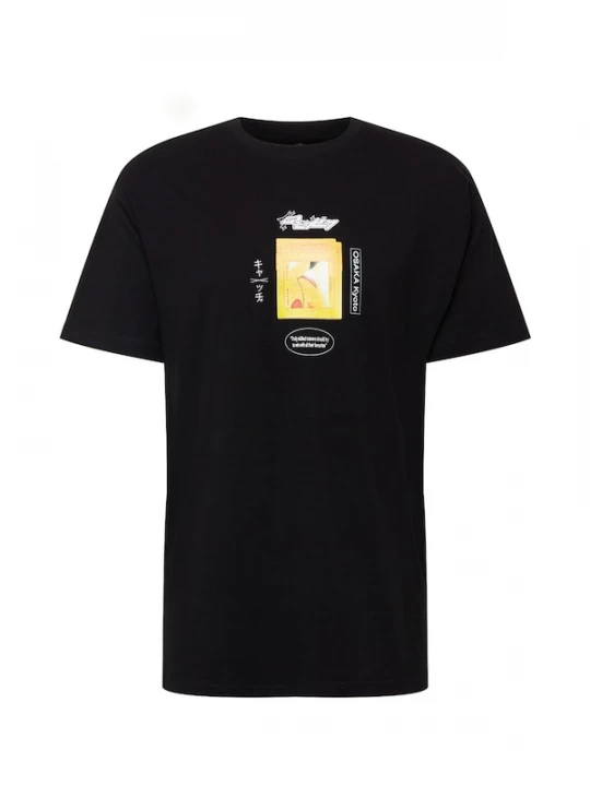 Foto van product Mister Tee Shirt geel / zwart / wit
