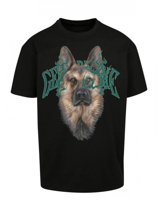 Foto van product Mister Tee Shirt 'Gendarmerie' pueblo / smaragd / zwart / wit