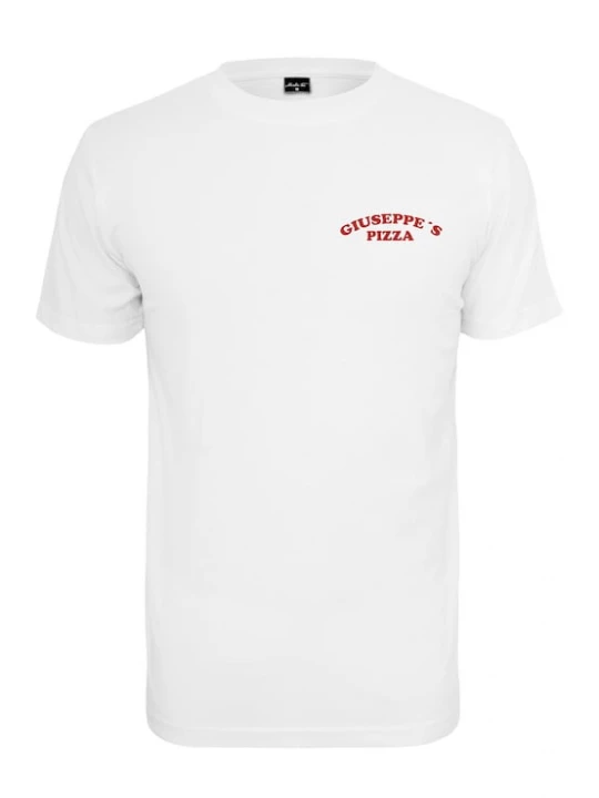 Foto van product Mister Tee Shirt 'Giuseppe's Pizzeria' rood / zwart / wit