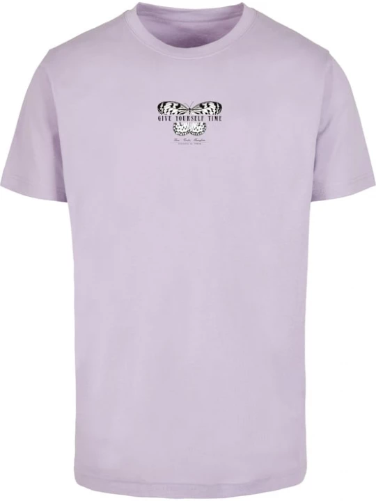 Foto van product Mister Tee Shirt 'Give Yourself Time' sering / rood / zwart / wit