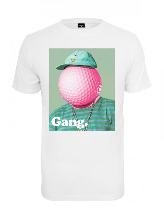 Foto van product Mister Tee Shirt 'Golf Gang' groen / mintgroen / pink / rood / wit