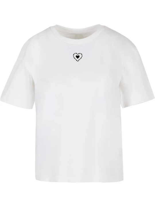 Foto van product Mister Tee Shirt 'Good Vibes Only Heart' zwart / wit