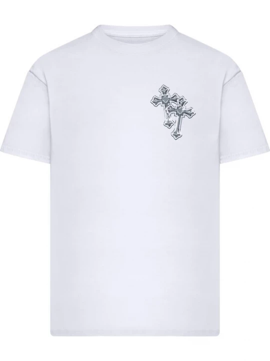 Foto van product Mister Tee Shirt grijs / donkergrijs / wit