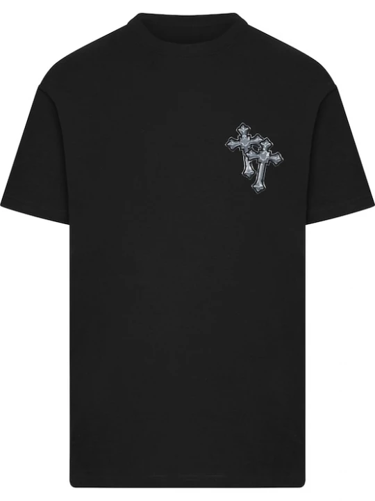 Foto van product Mister Tee Shirt grijs / zwart / wit