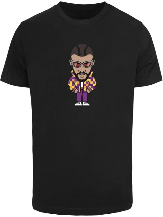 Foto van product Mister Tee Shirt 'Grow Up To Stand Out' donkerbeige / geel / lila / zwart