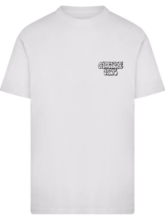 Foto van product Mister Tee Shirt 'Growing Rich Crown On' ombergrijs / goud / groen / wit
