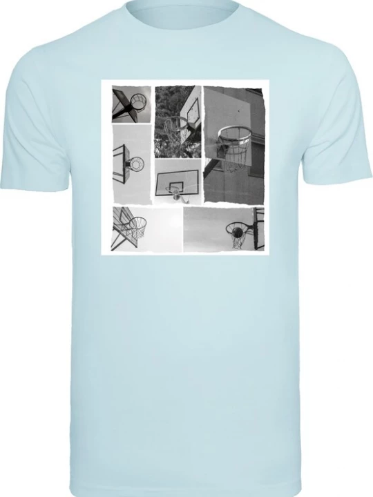 Foto van product Mister Tee Shirt 'Hoop Life' blauw / grijs / wit