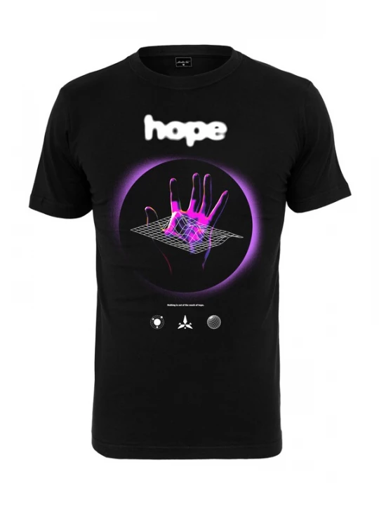Foto van product Mister Tee Shirt 'Hope' lila / zwart / wit