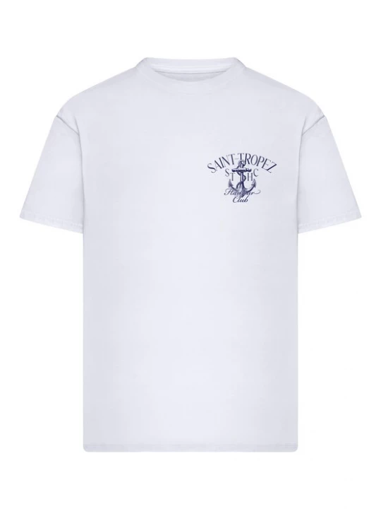 Foto van product Mister Tee Shirt 'Hotel Saint Tropez' donkerblauw / wit