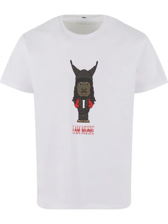 Foto van product Mister Tee Shirt 'I Am Music ' bruin / rood / zwart / wit
