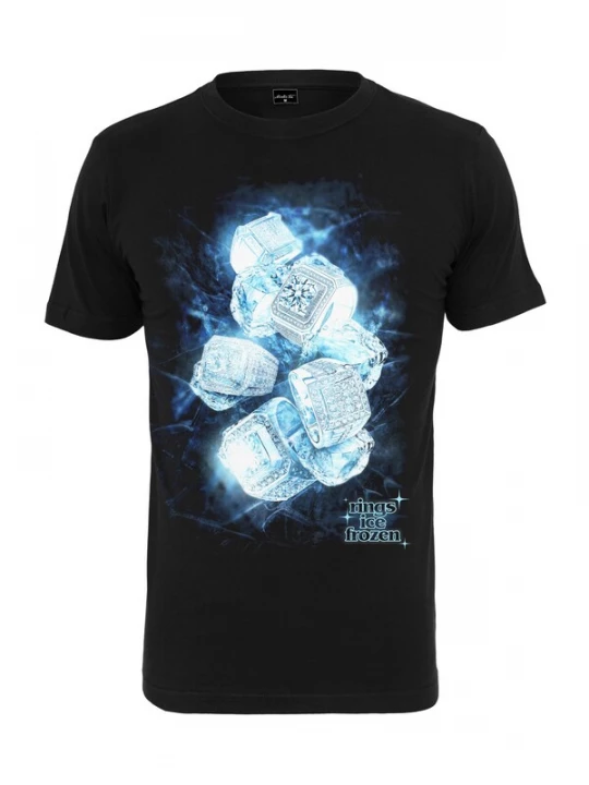 Foto van product Mister Tee Shirt 'Ice Rings' lichtblauw / zwart / wit