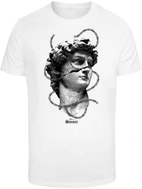 Foto van product Mister Tee Shirt 'I'm A Sinner' zwart / wit