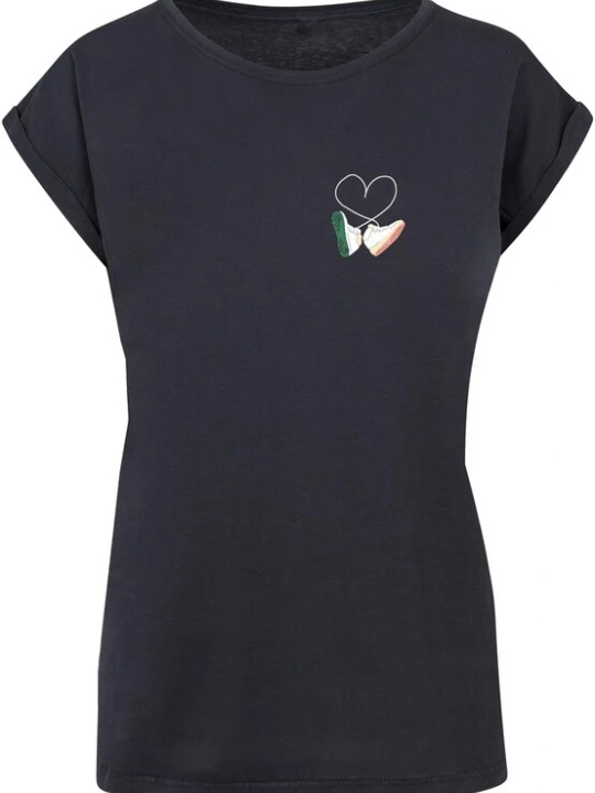 Foto van product Mister Tee Shirt 'Kicks Love' beige / navy / groen / wit
