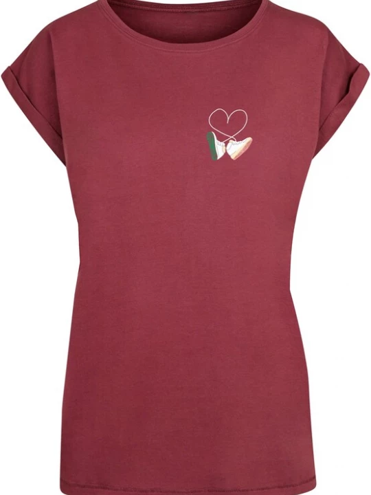 Foto van product Mister Tee Shirt 'Kicks Love' groen / rood / wit