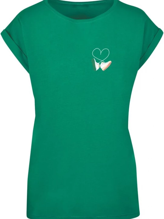 Foto van product Mister Tee Shirt 'Kicks Love' groen / wit