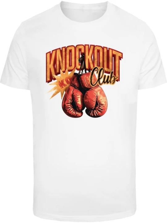 Foto van product Mister Tee Shirt 'Knockout Club' oranje / rood / zwart / wit