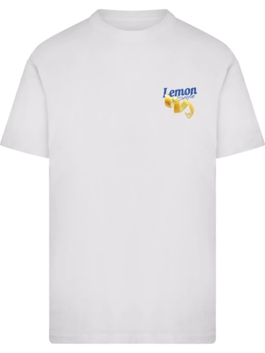 Foto van product Mister Tee Shirt 'Lemon Soda' blauw / geel / curry / wit