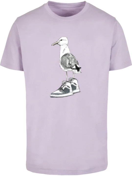 Foto van product Mister Tee Shirt lichtlila / zwart / wit