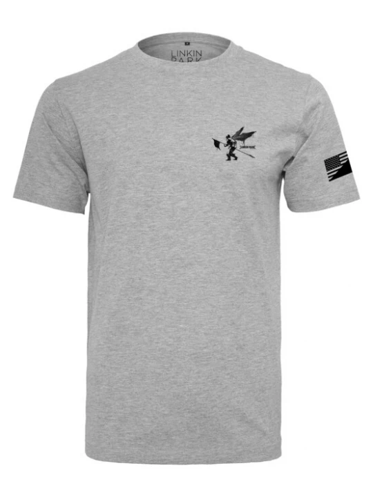 Foto van product Mister Tee Shirt 'Linkin Park' grijs gemêleerd / zwart