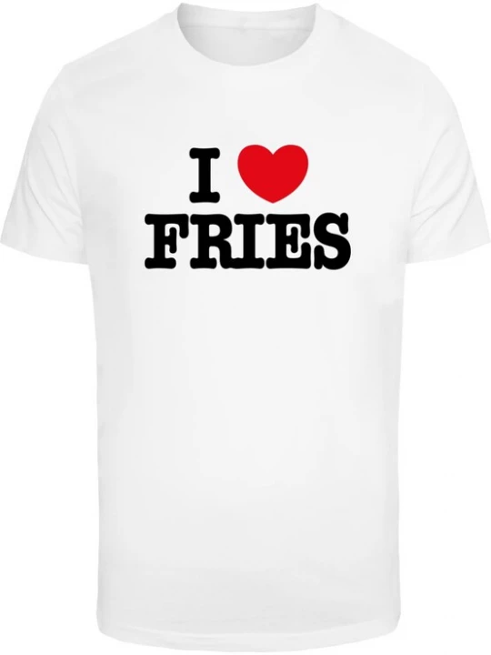 Foto van product Mister Tee Shirt 'Love Fries' rood / zwart / wit