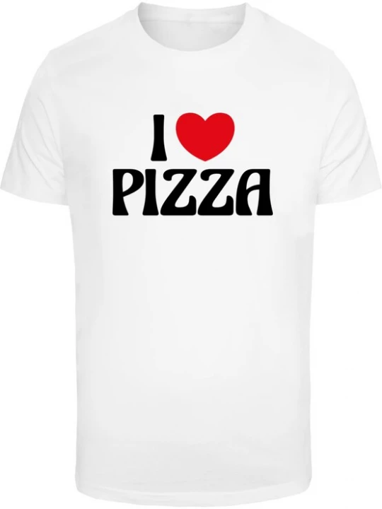 Foto van product Mister Tee Shirt 'Love Pizza' rood / zwart / wit