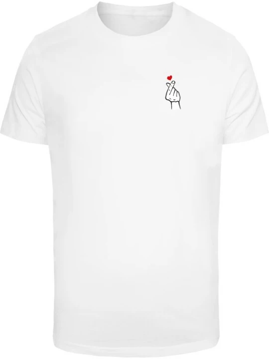 Foto van product Mister Tee Shirt 'Love Sign 2.0' rood / zwart / wit