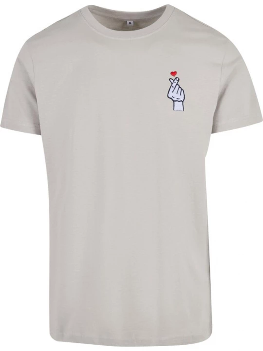 Foto van product Mister Tee Shirt 'Love Sign' lichtblauw / grijs / rood / zwart